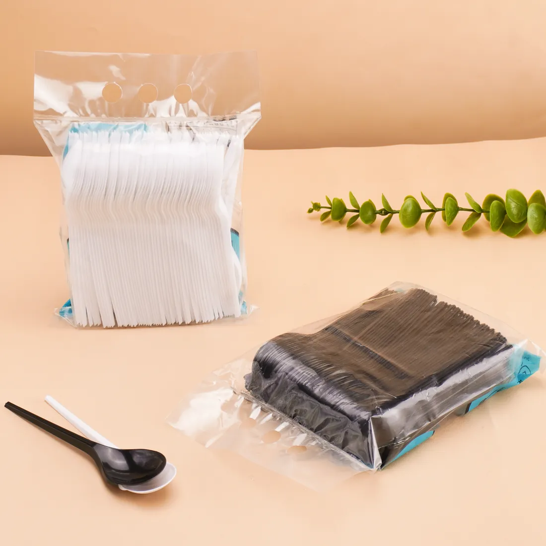 Peralatan makan plastik — Spork Grosir 1 Dus